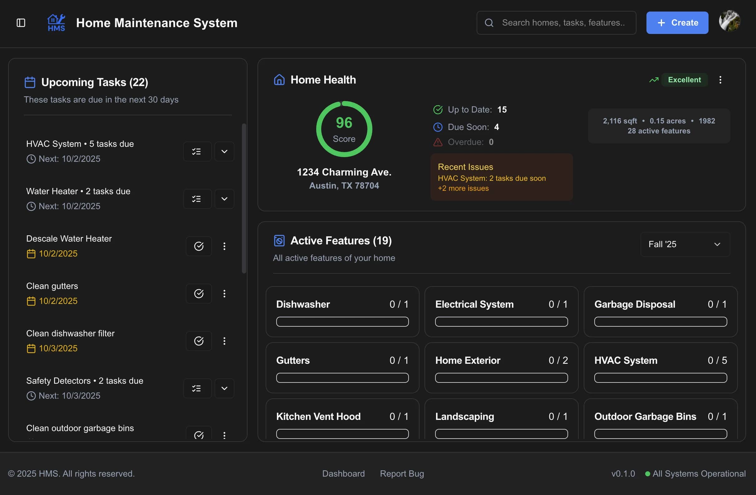 HomeBeacon Dashboard