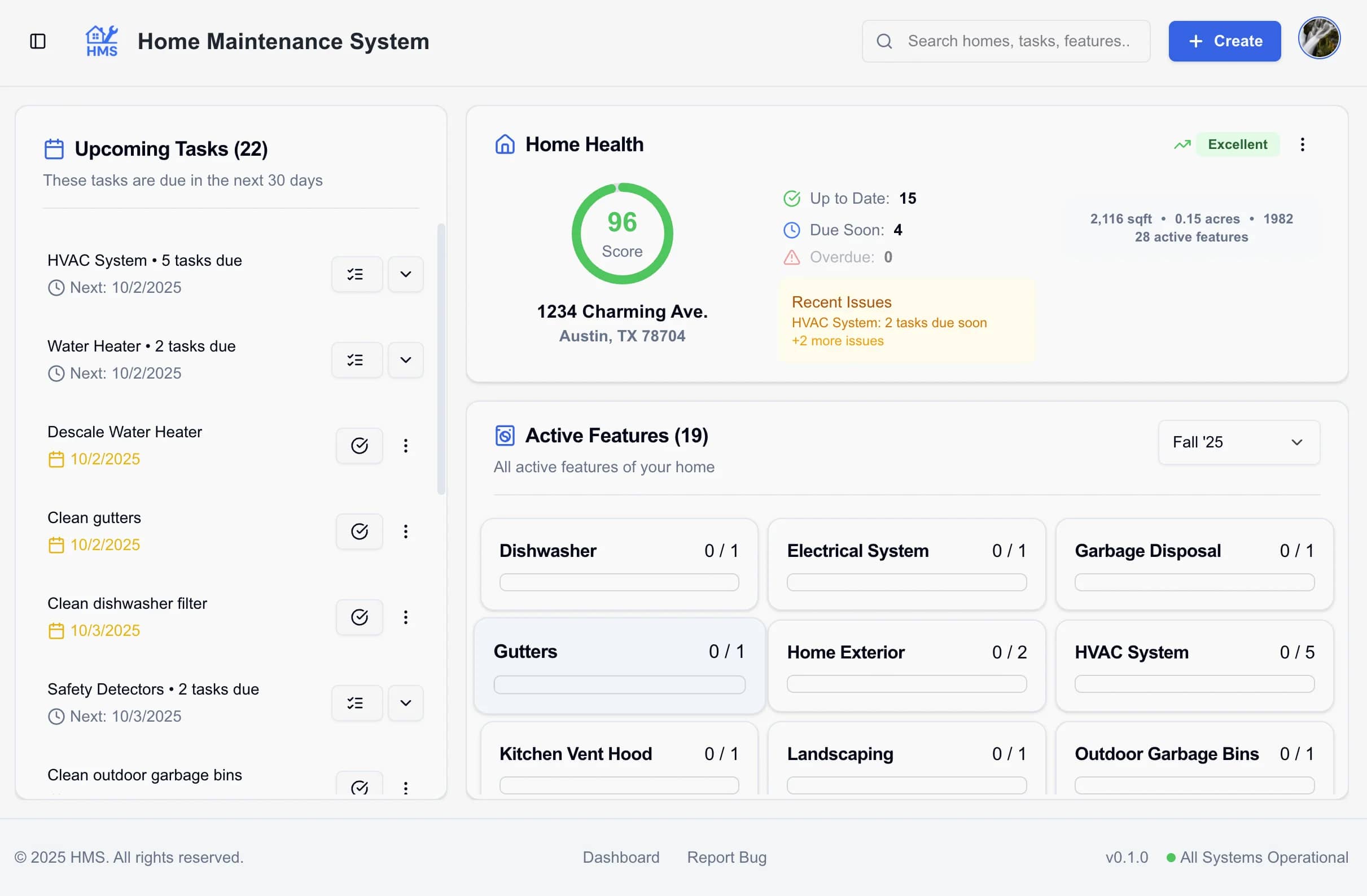 HomeBeacon Dashboard